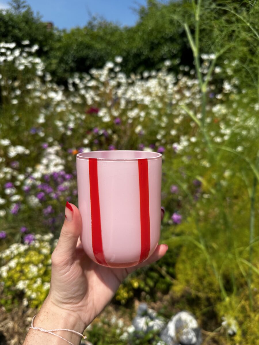 Atina Stripe Drinking Glass