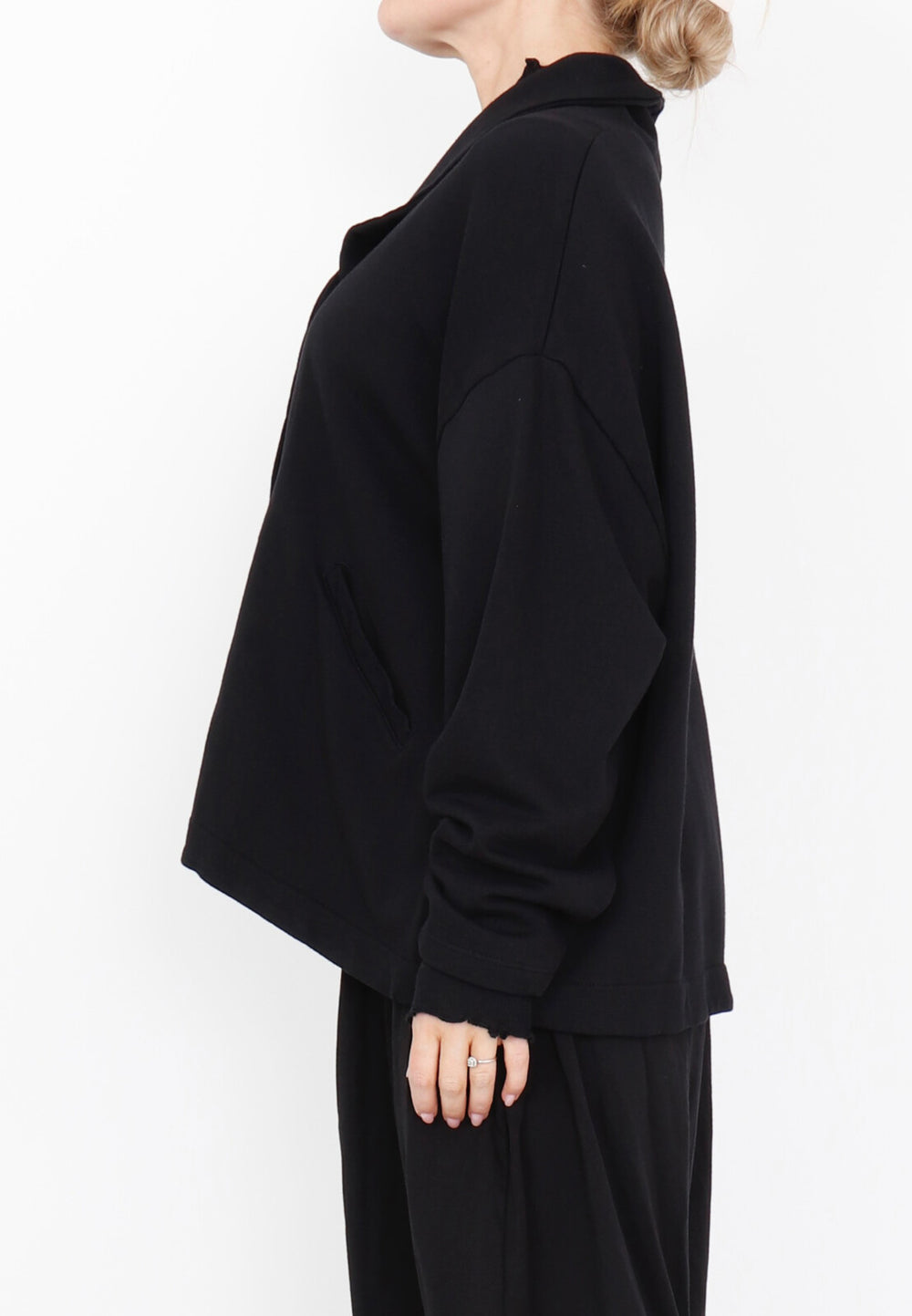 Sort Aarhus Oversized Cardigan | Black