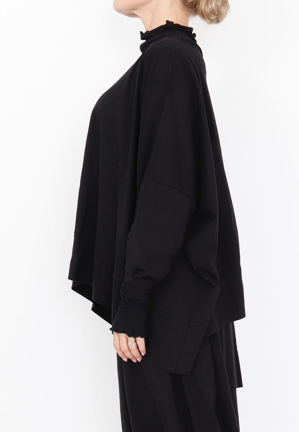 Sort Aarhus Oversized Top | Black