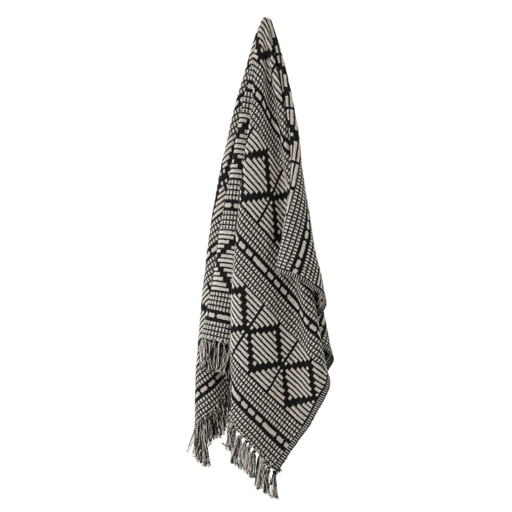 Black Cotton  Throw - Image 2