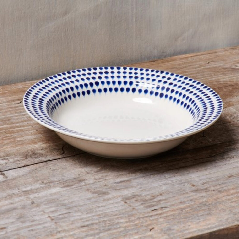 Indigo Drop Pasta Bowl