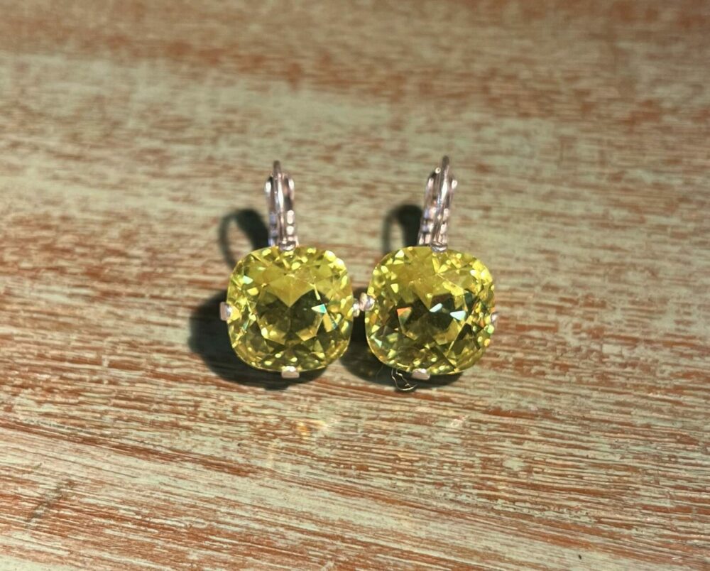 Classic Earrings | Lime Green