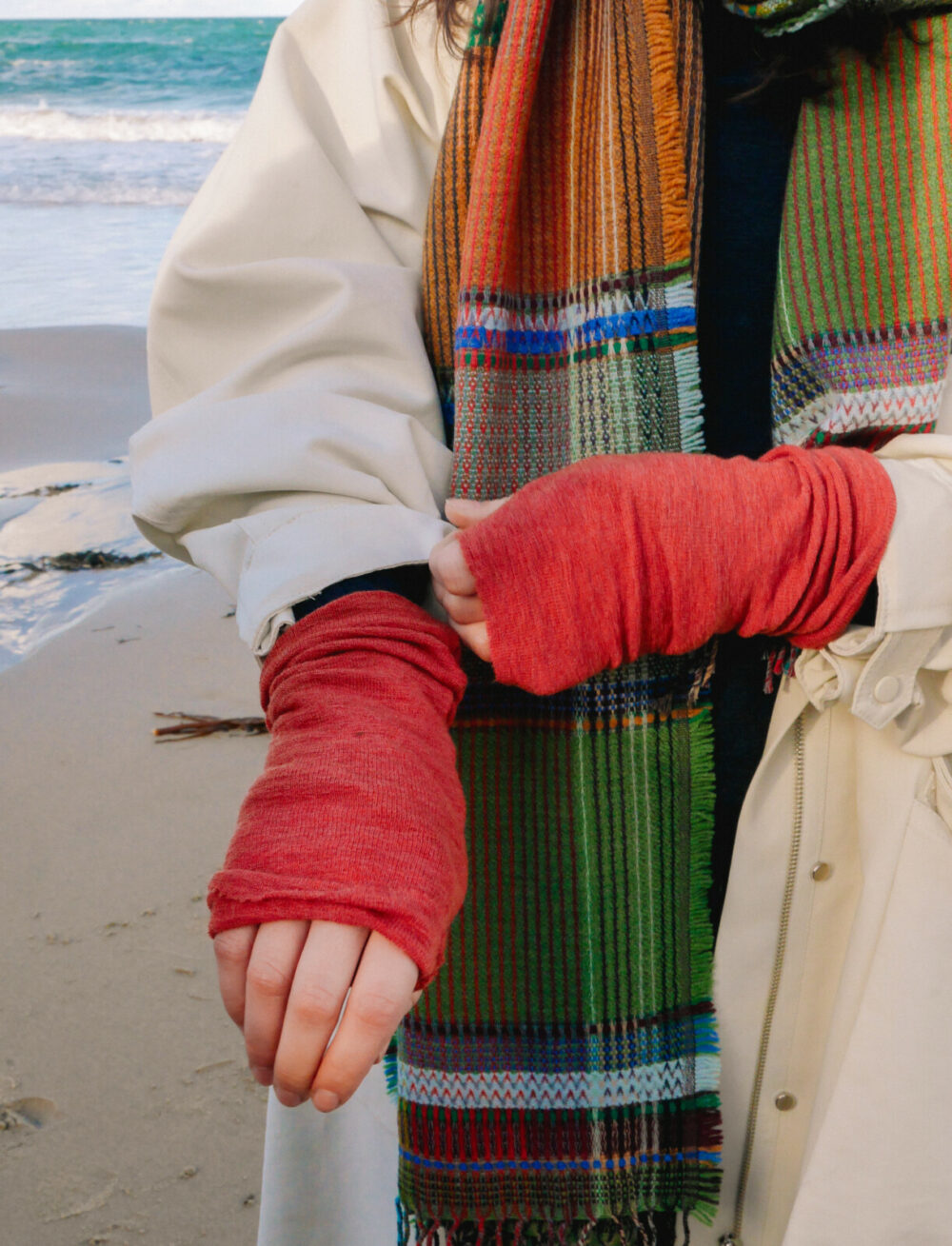 Terracota Merino Wrist Warmers