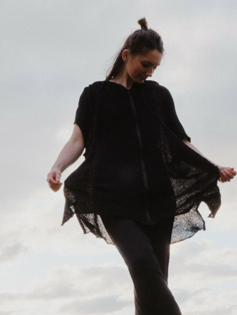 Sort Aarhus Zipped Cardigan