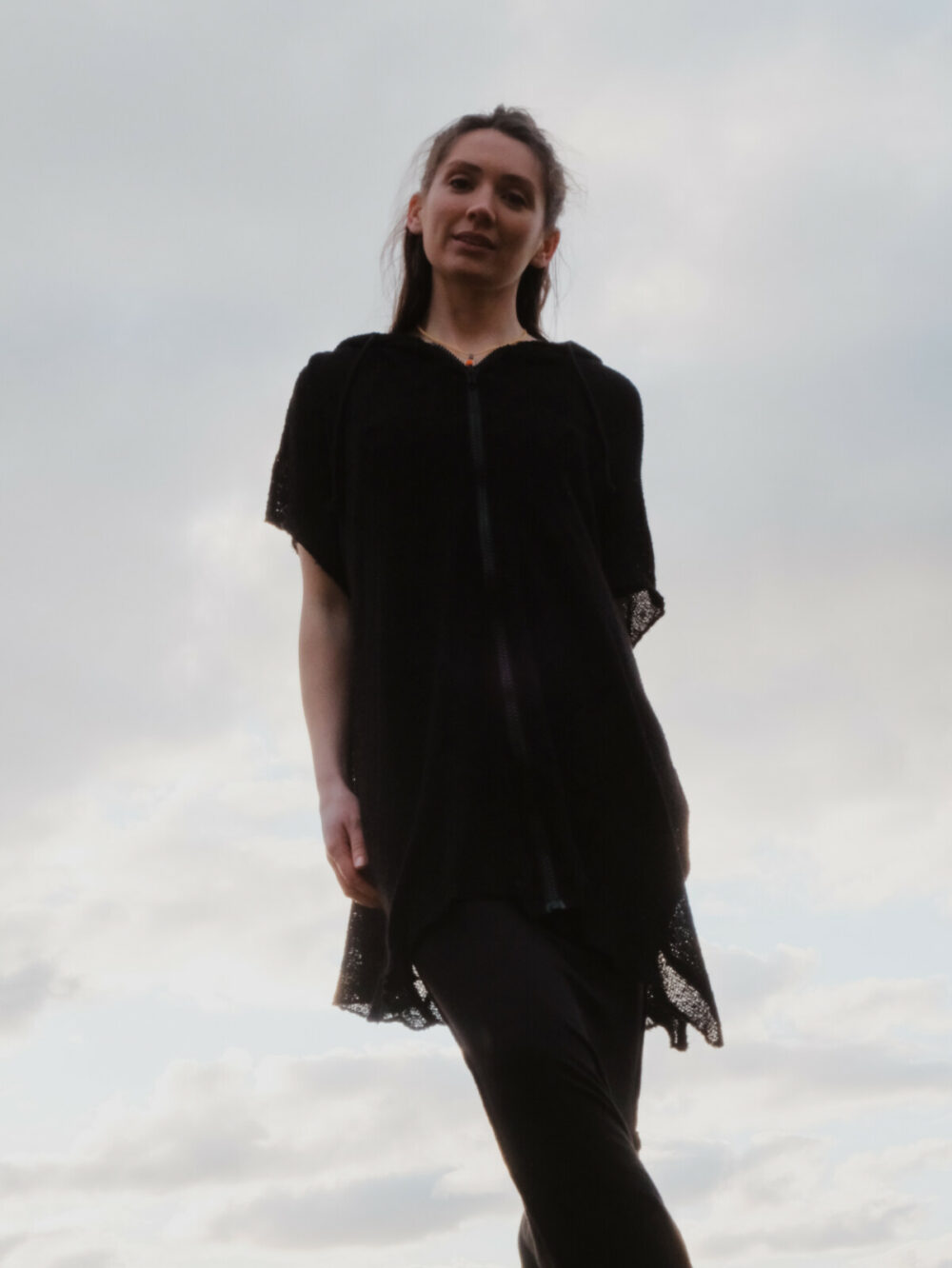 Sort Aarhus Zipped Cardigan - Image 4