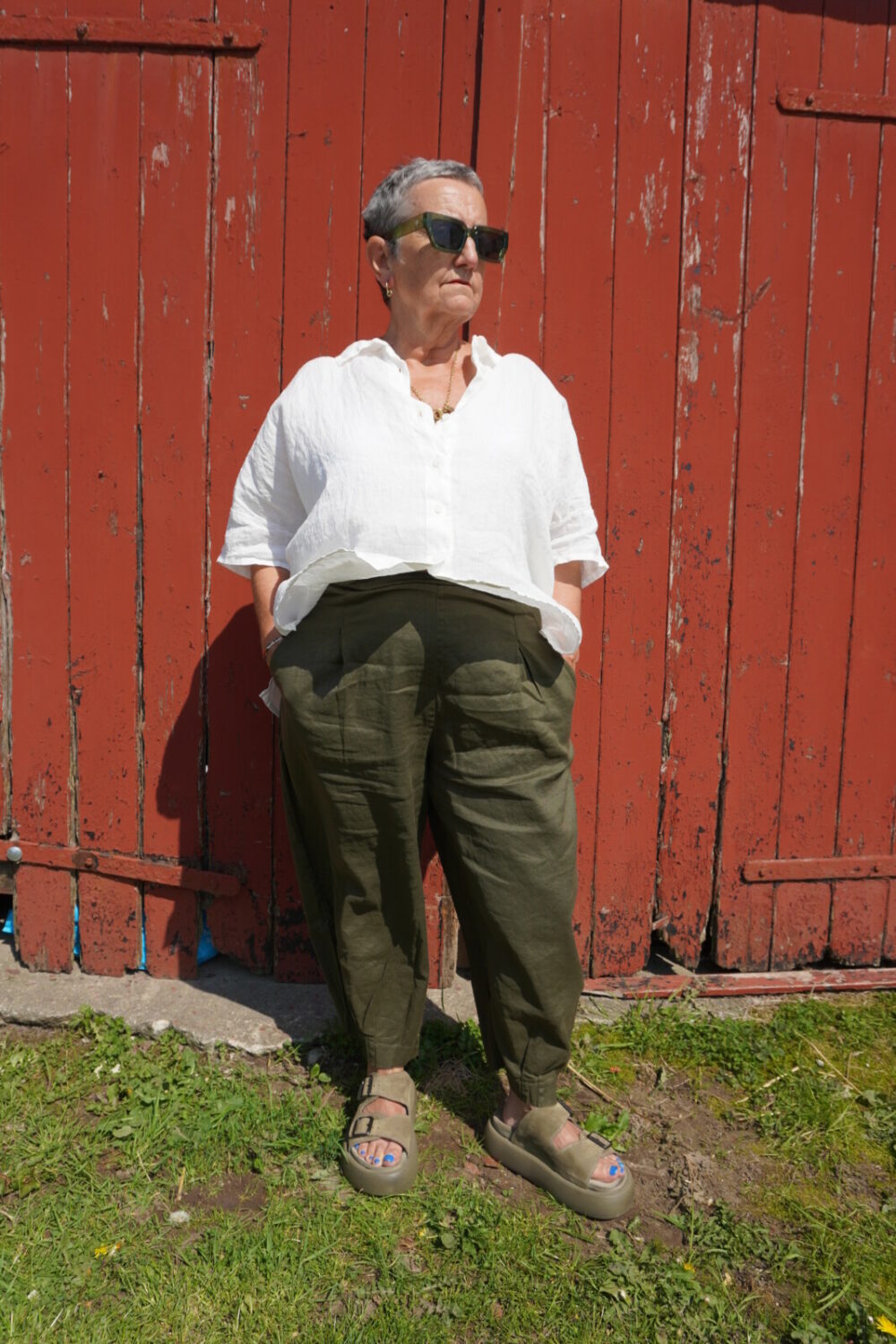 Mama B Bianco Trouser | Alga