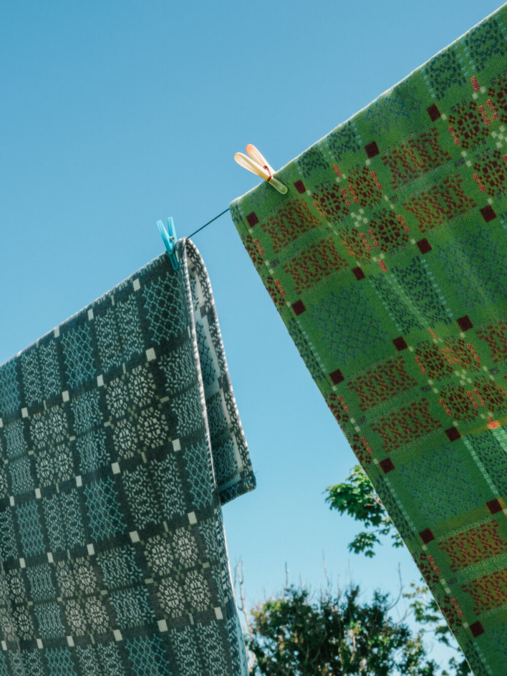 Melin Tregwynt Welsh Blanket | Bluestone