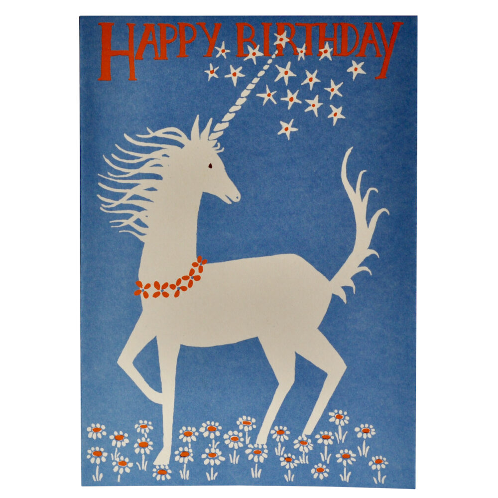 'Happy Birthday' Unicorn Card