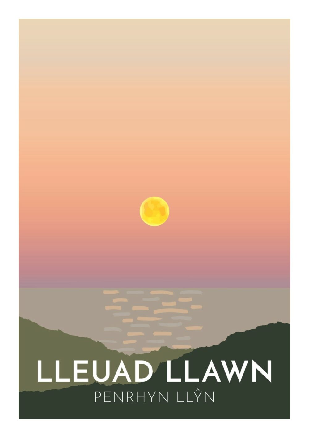 Penrhyn Llŷn Postcard | Lleuad Llawn