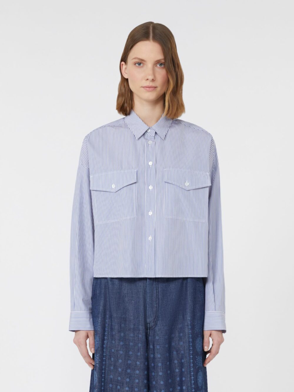 Weekend Max Mara Heavy Cotton Canvas Shirt - Image 2