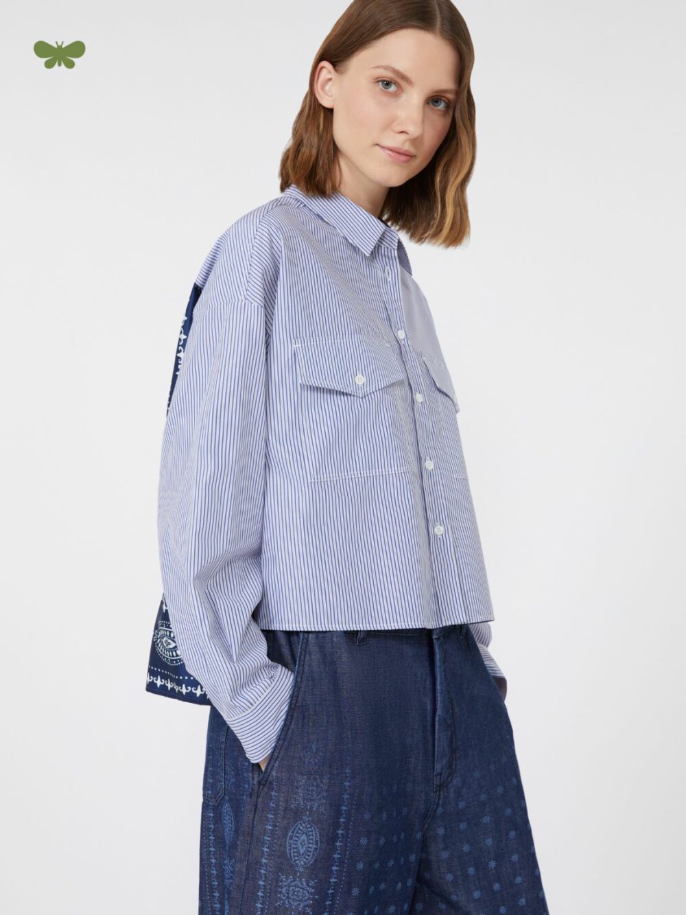 Weekend Max Mara Heavy Cotton Canvas Shirt - Image 4
