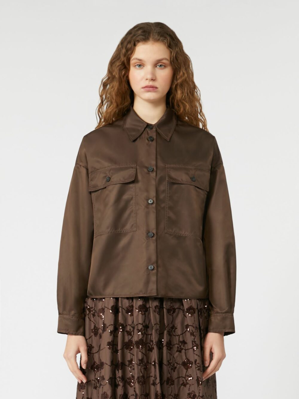 Weekend Max Mara Twill Cropped Shirt - Image 2