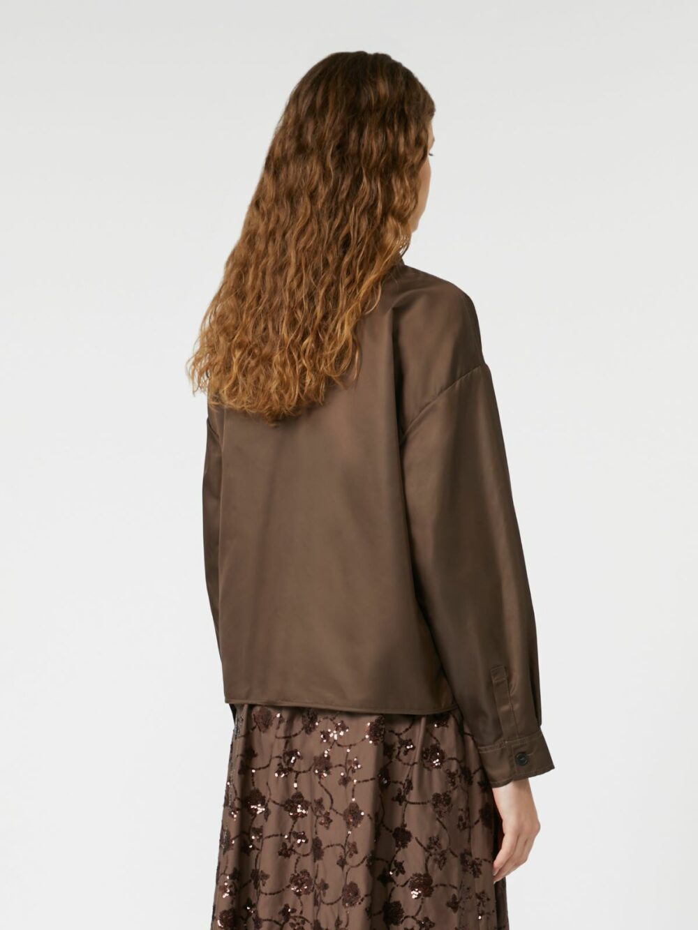 Weekend Max Mara Twill Cropped Shirt - Image 3