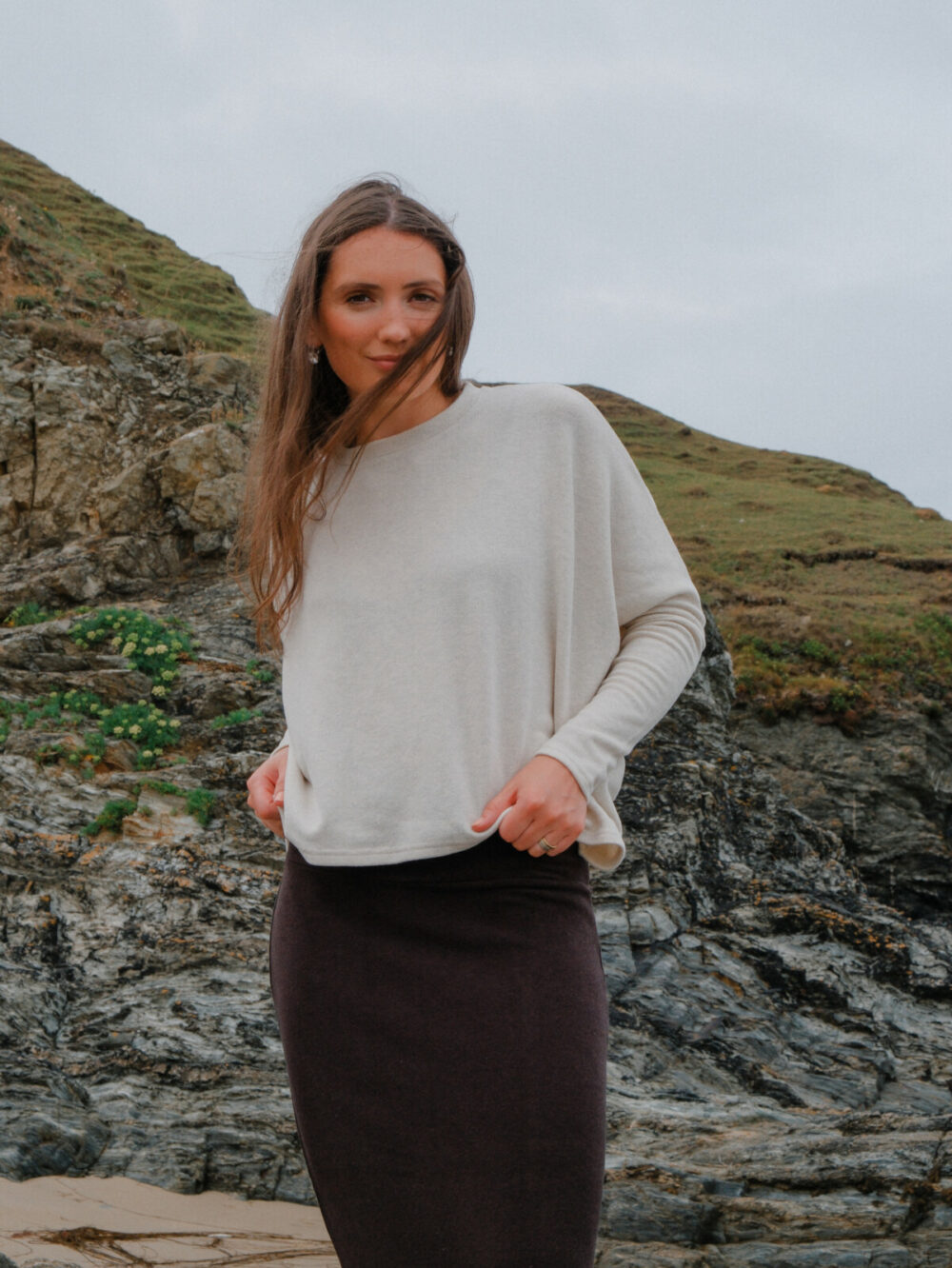 Neirami Flared Sweater | Cream - Image 3