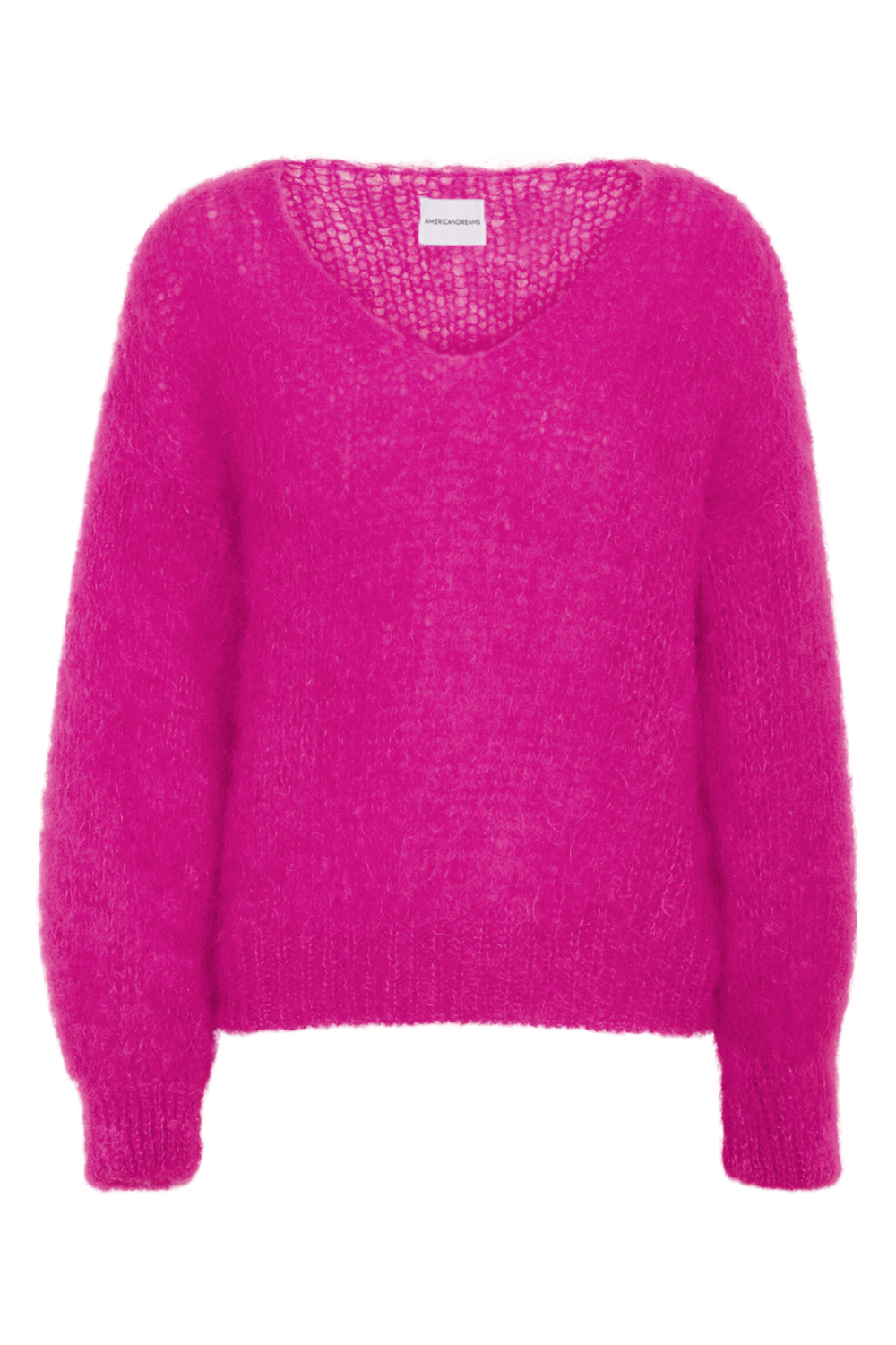 American Dreams Milana Mohair Knit | Neon Pink