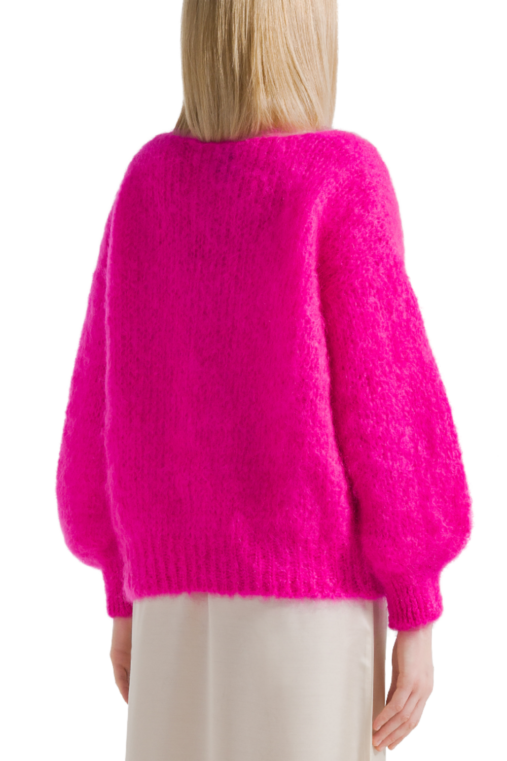 American Dreams Milana Mohair Knit | Neon Pink - Image 3