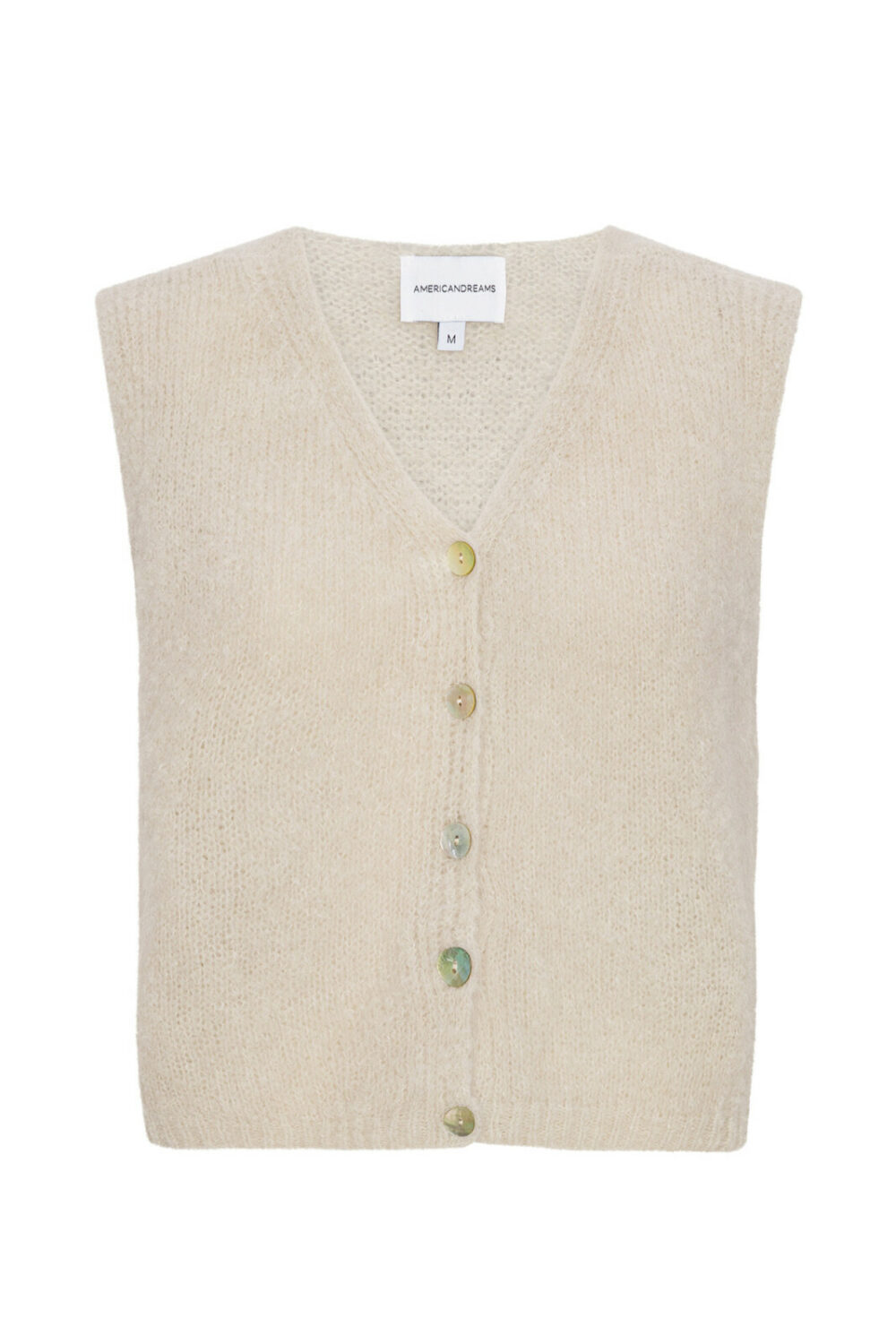 American Dreams Telma Alpaca Vest | Beige