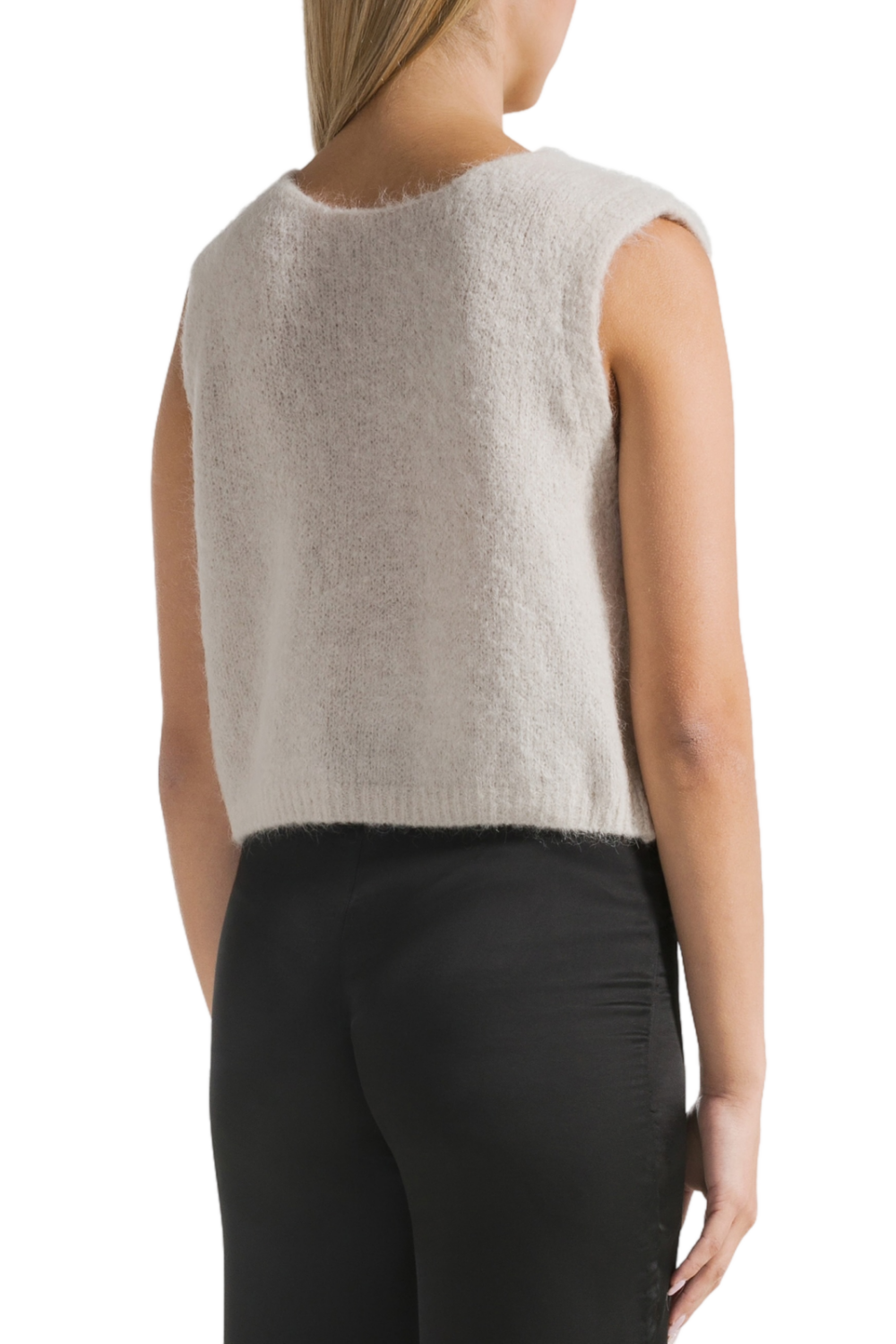 American Dreams Telma Alpaca Vest | Beige - Image 3