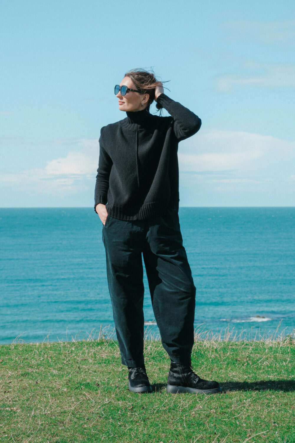 MJW High Neck Pullover | Black - Image 2