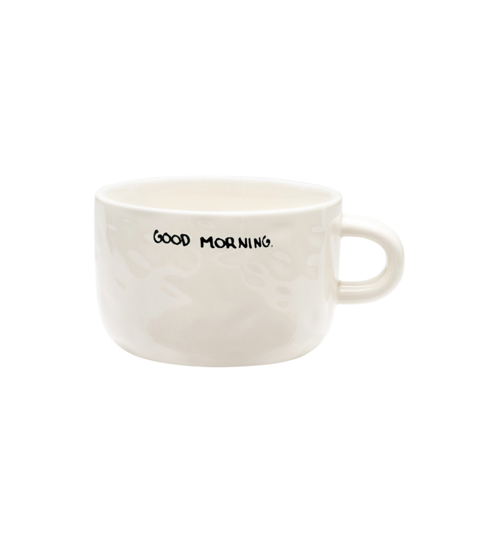 "Good Morning" Cappuccino Mug