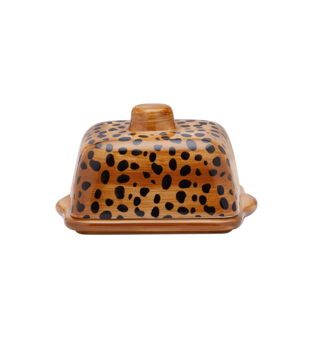Leopard Butter Dish