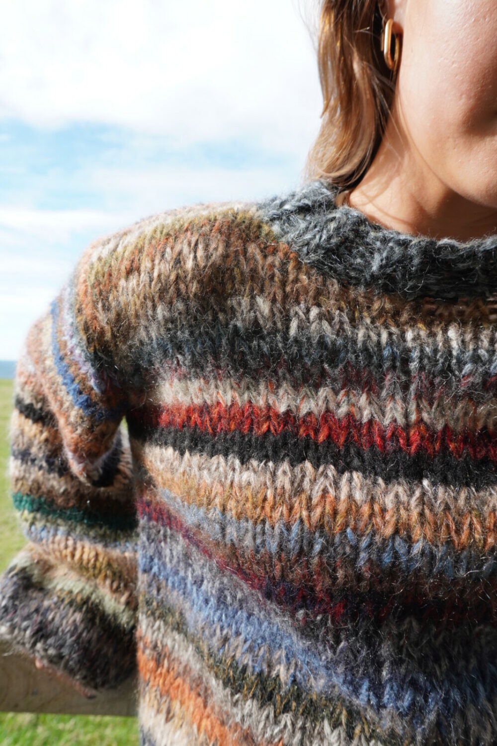 Dawn x Dare Genova Jumper | Dark Stripe - Image 4